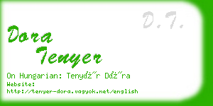 dora tenyer business card